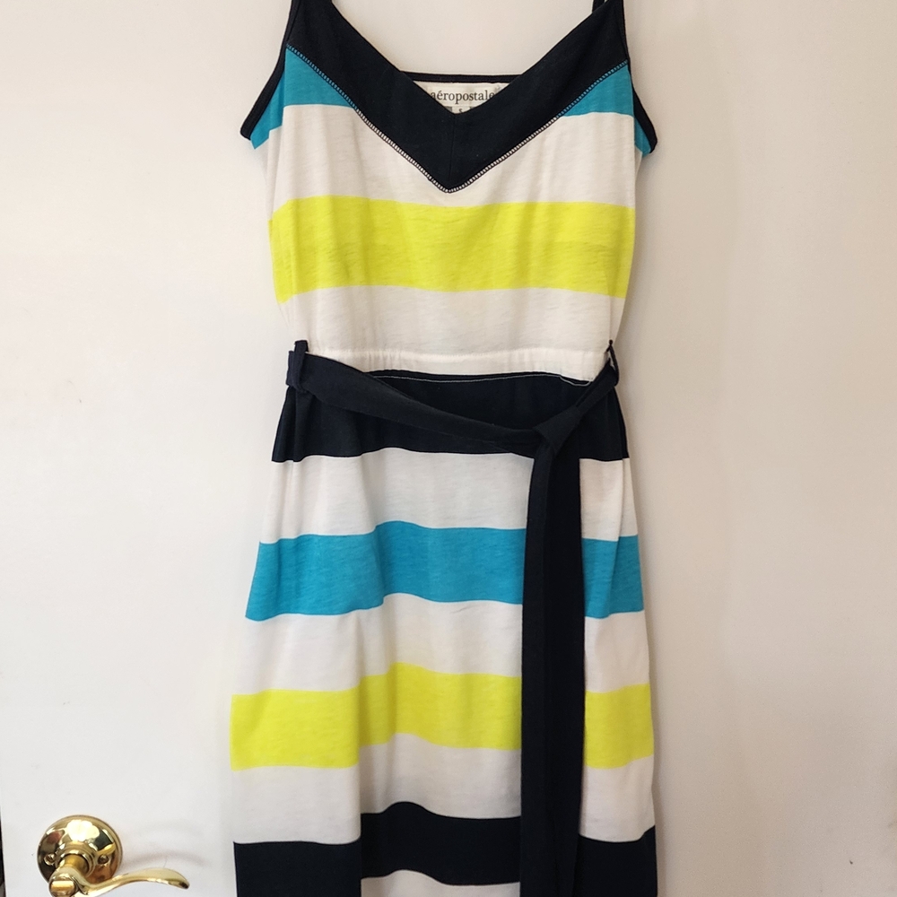 Aeropostale Vibrant Striped Midi Dress
